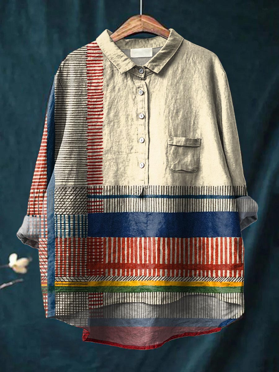 Rennie | Artistic Striped Shirt