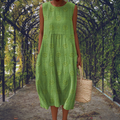Aicaterini - Elegant Sleeveless Dress with Pockets