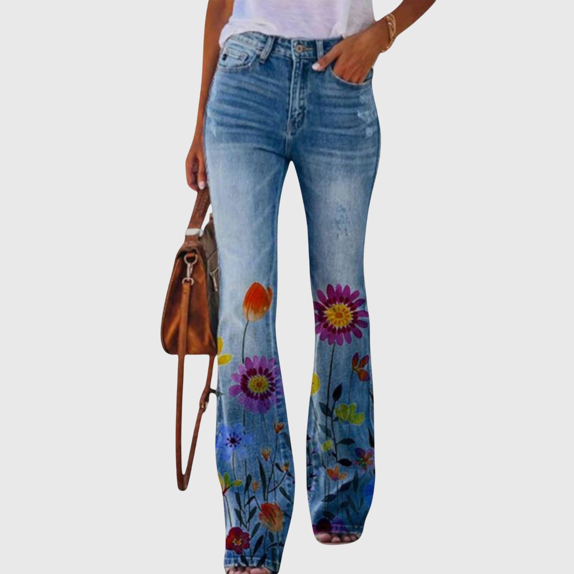 Floral print pants