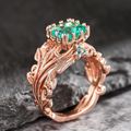 Natural Green Crystal Ring