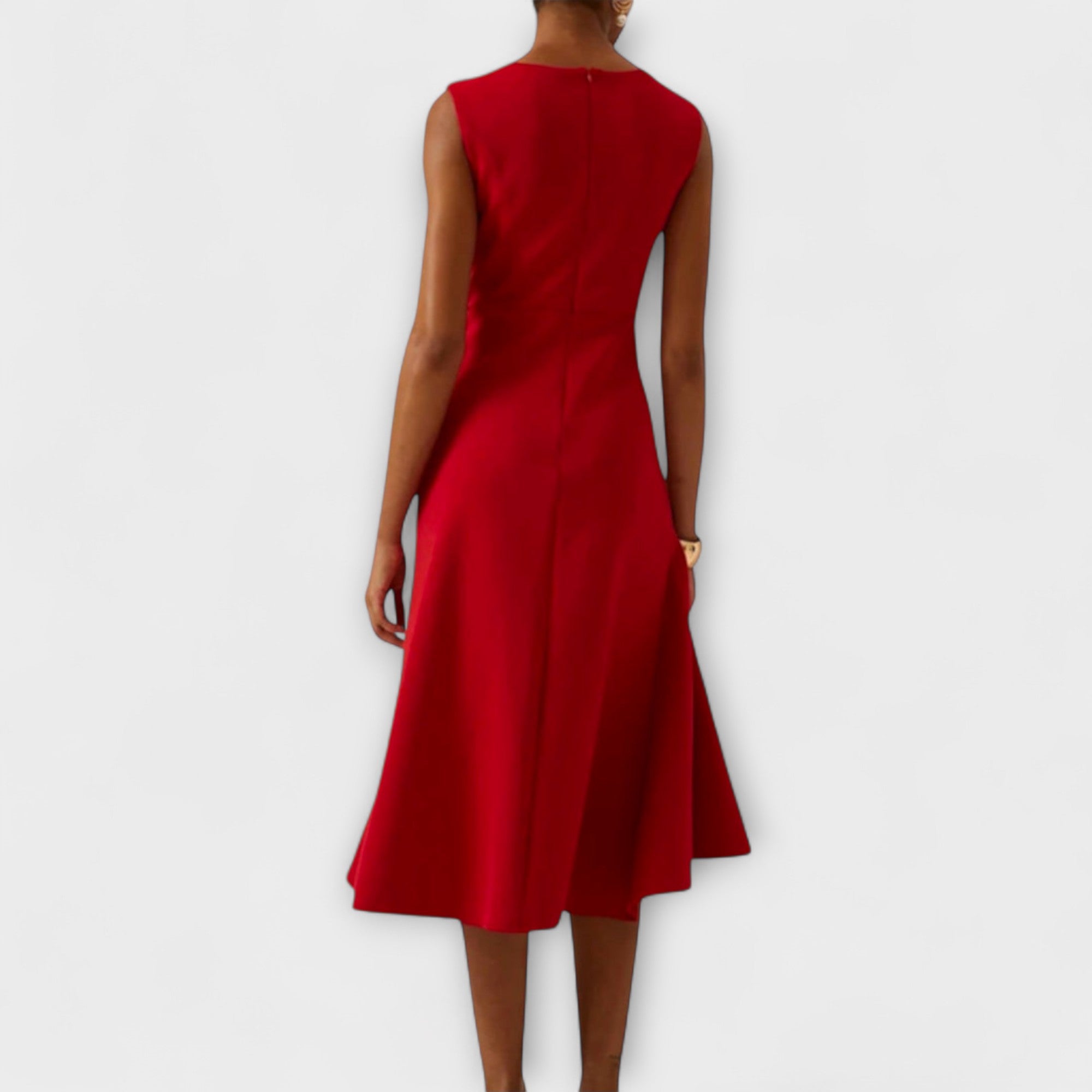 Juliet - Asymmetric Draped Midi Dress