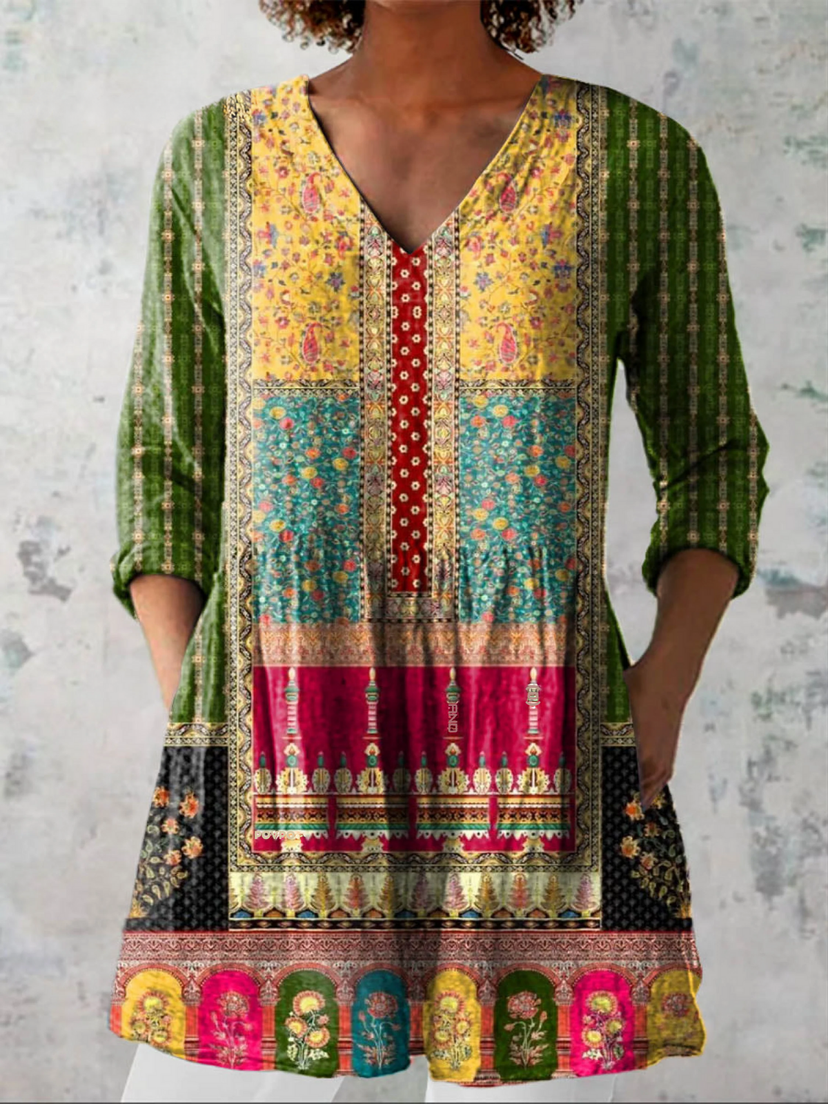 Emily | V-neck long blouse