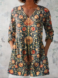 Celine | V-neck long blouse