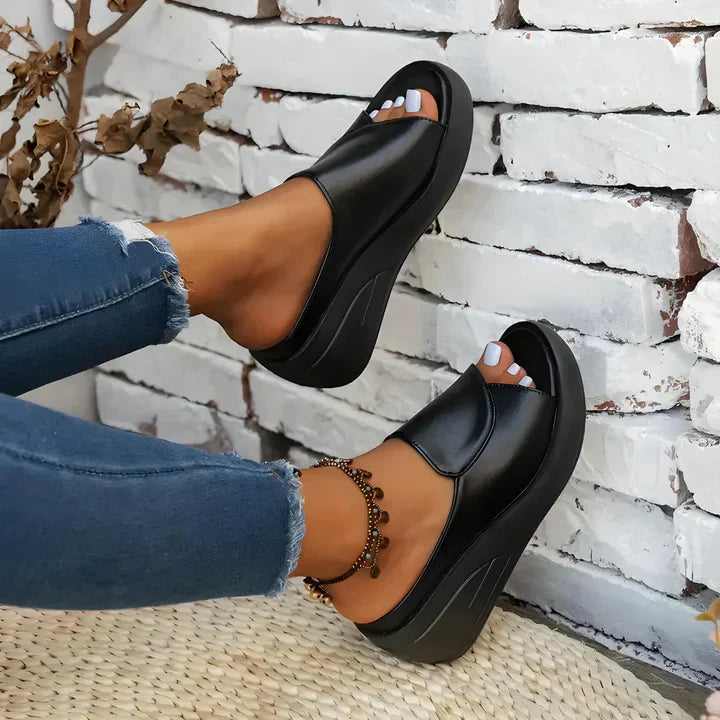 Eliza™ – Orthotic Slip-On Wedge Sandals