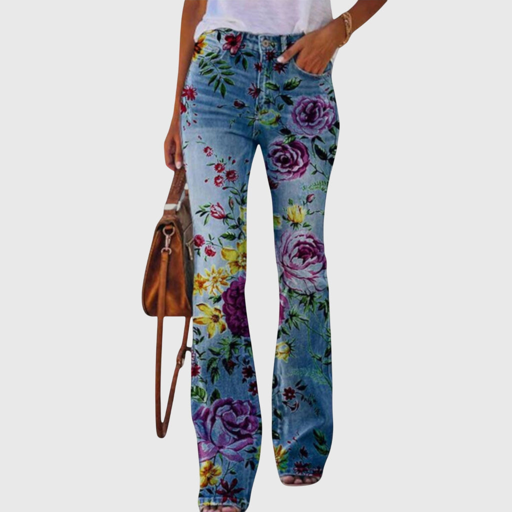 Floral print pants