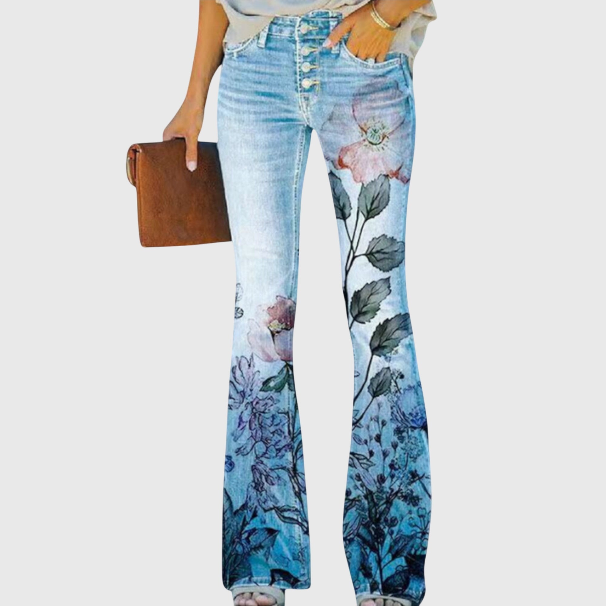 Floral print pants