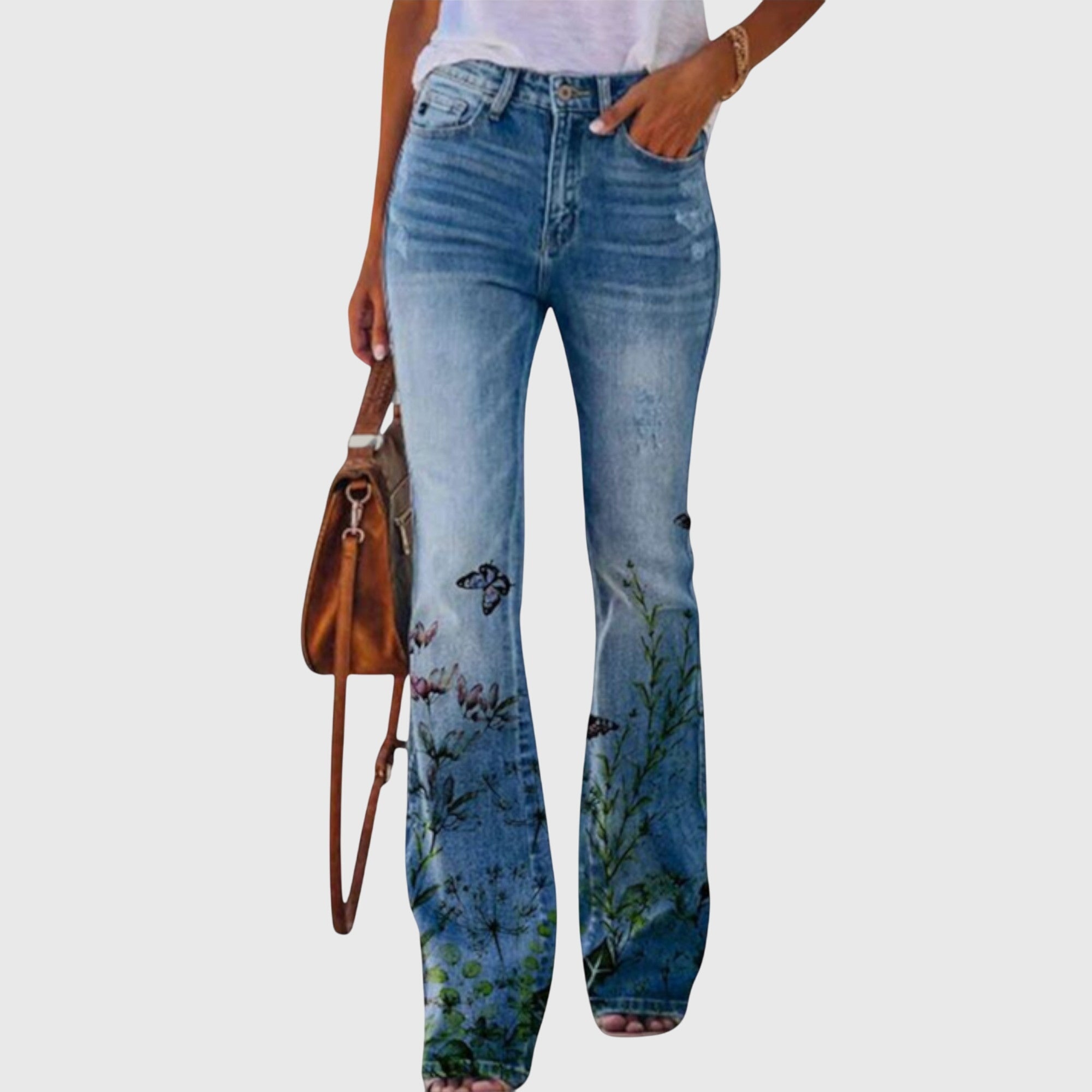 Floral print pants