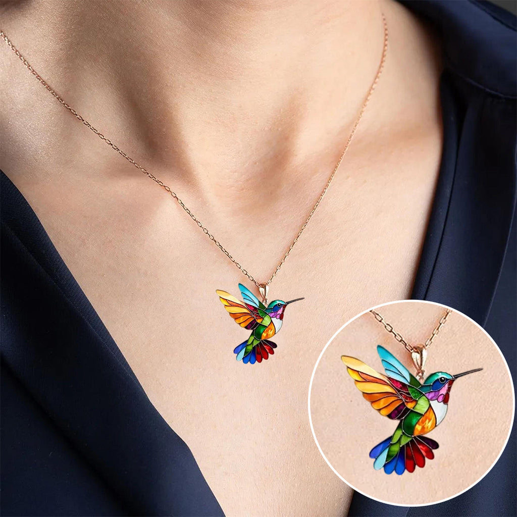 Beautiful Hummingbird Necklace & Bonus Earrings - Limited Offer
