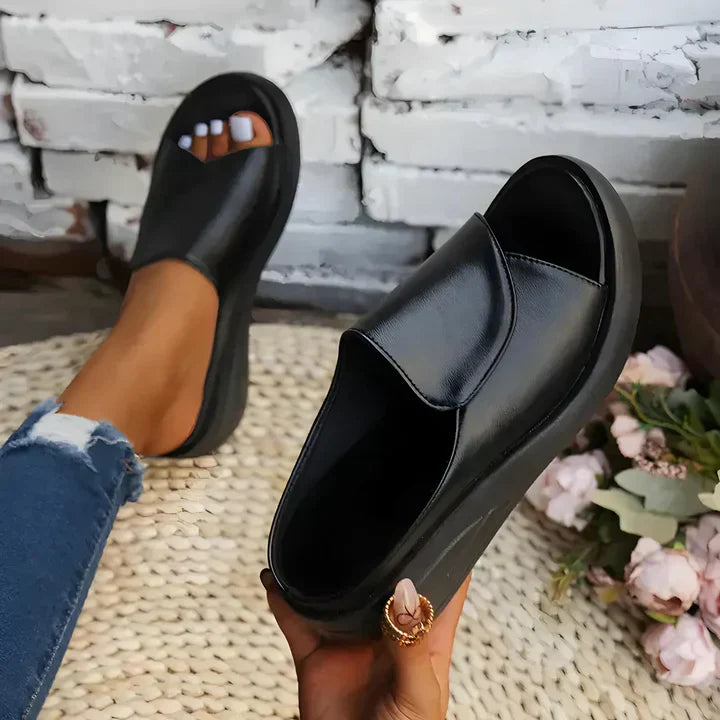 Eliza™ – Orthotic Slip-On Wedge Sandals