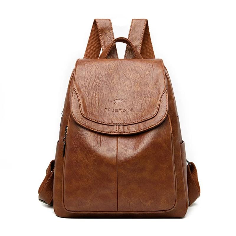 Olivia - Secure Leather Rucksack