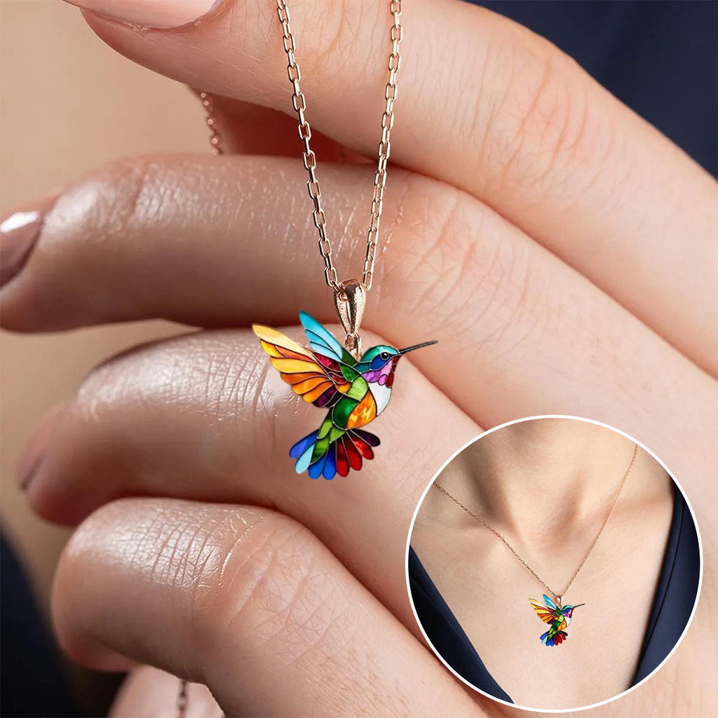 Beautiful Hummingbird Necklace & Bonus Earrings - Limited Offer