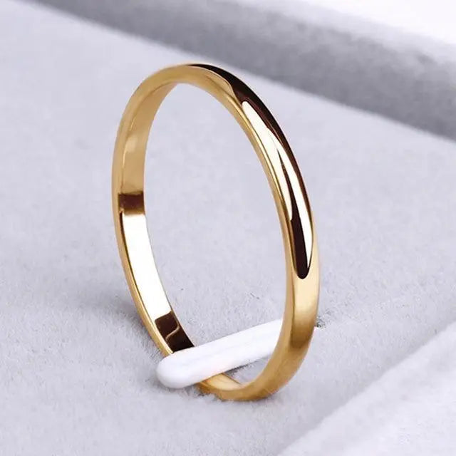 A simple ring made of gold and silver