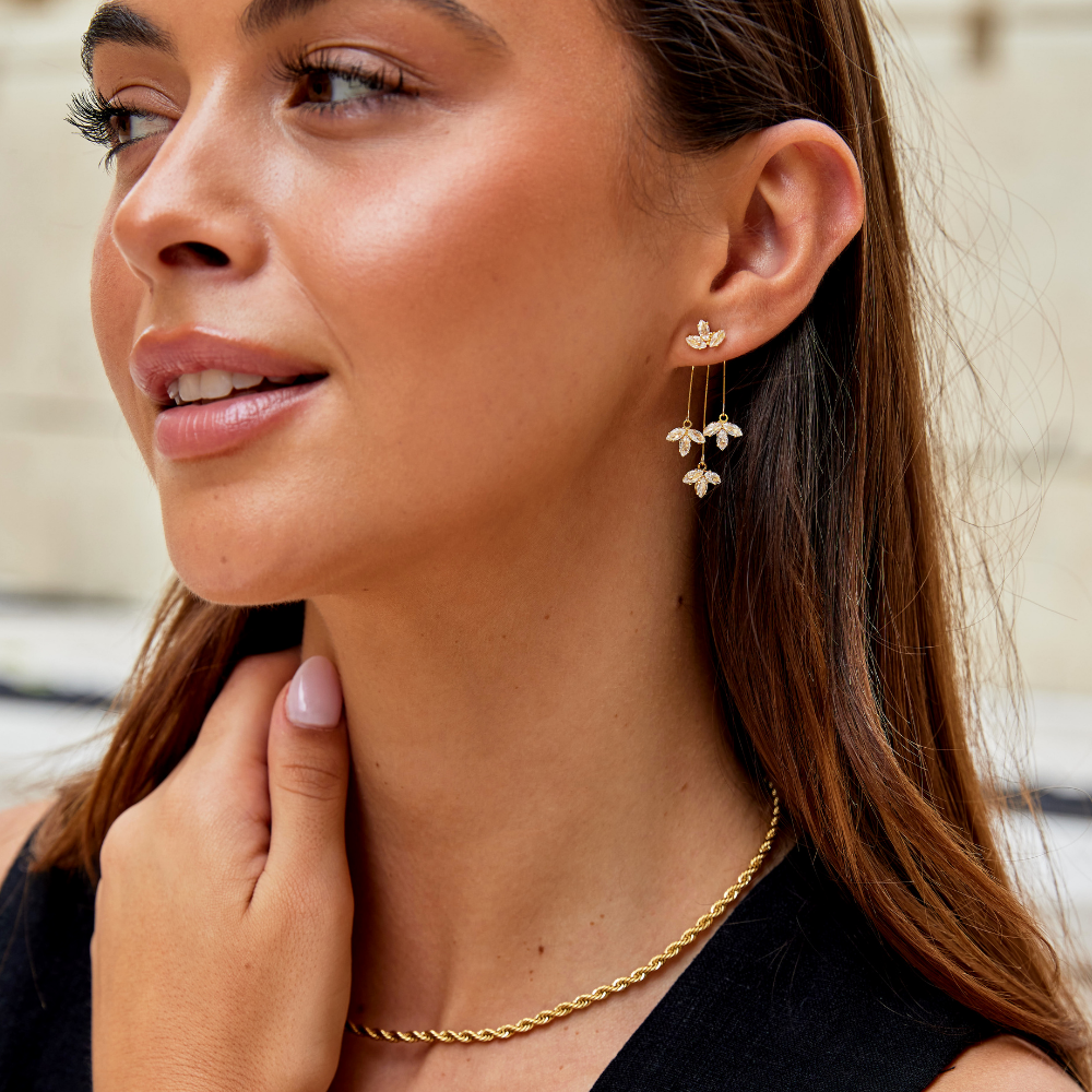 Elegant waterfall earrings