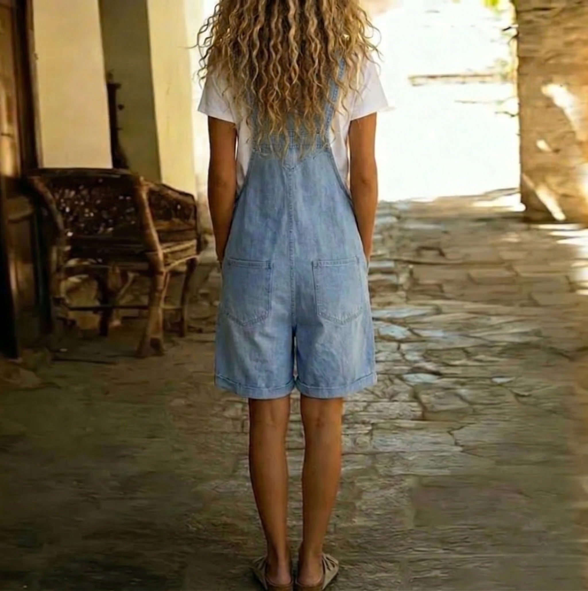 Mala - Vintage Wash Short Overalls