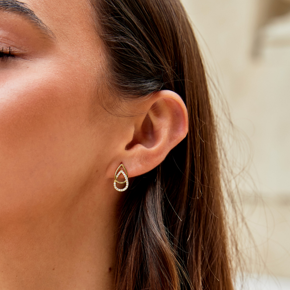 Rin Teardrop Link Earrings