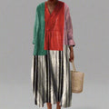 Harper | Elegant geometric print dress