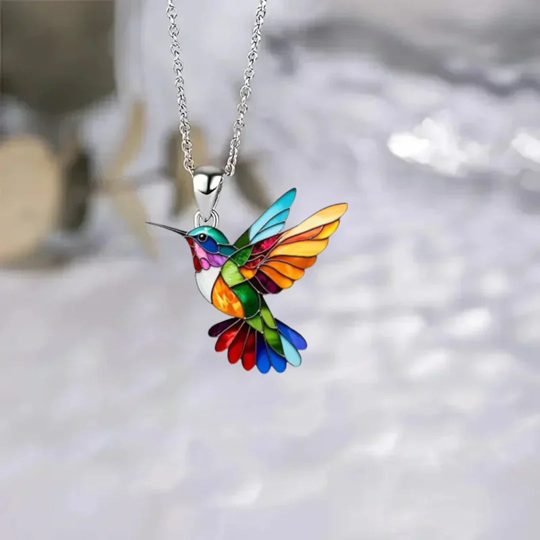 Beautiful Hummingbird Necklace & Bonus Earrings - Limited Offer