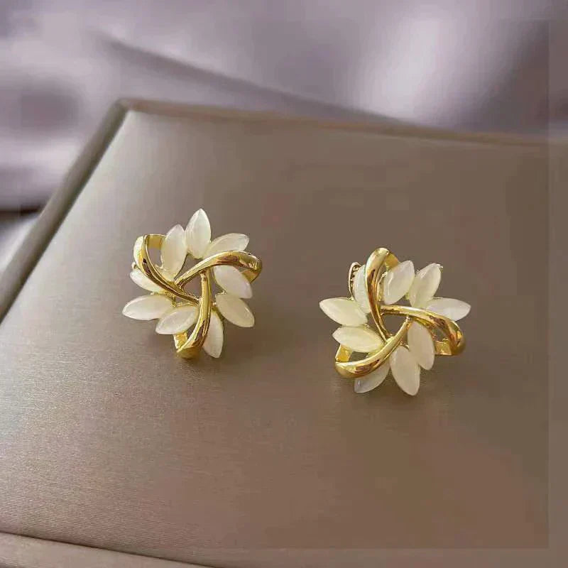 Sonya Rykiel White Opal Earrings