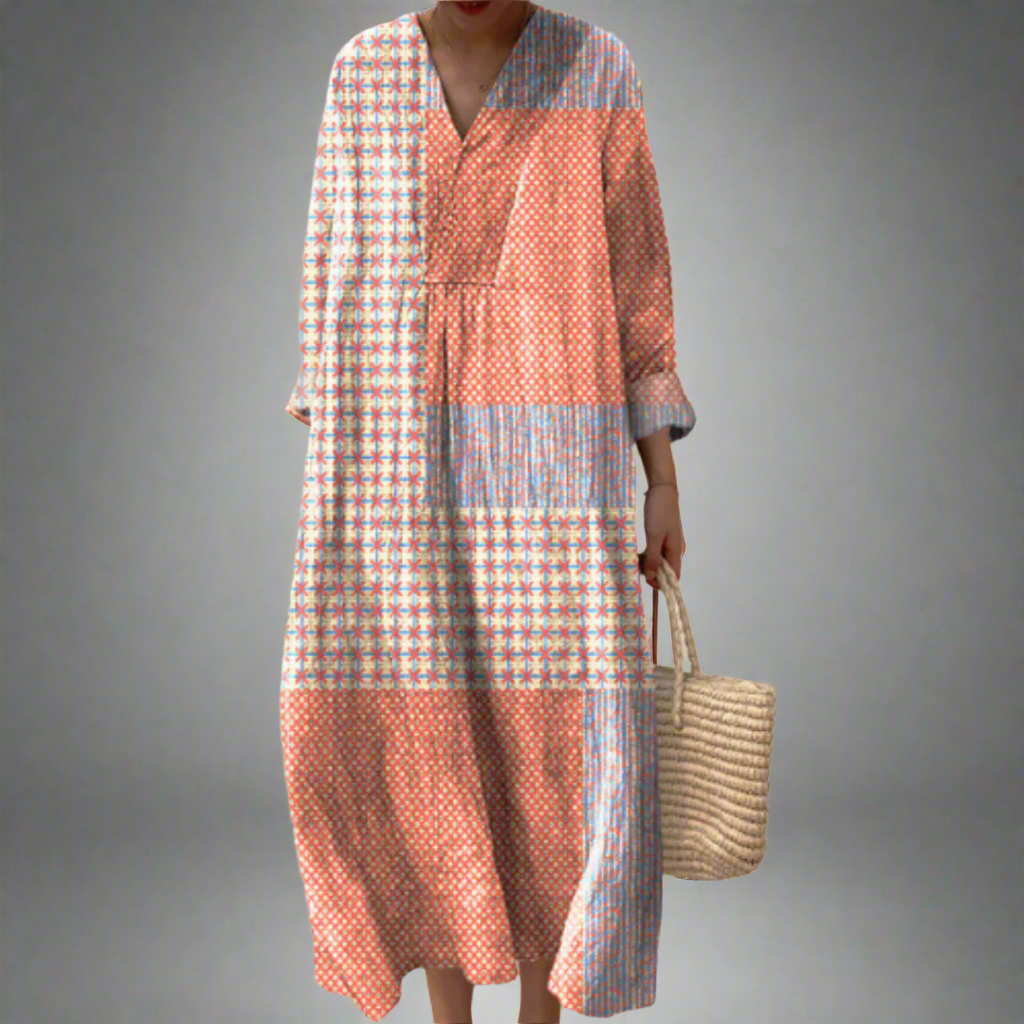 Jordan | Elegant Geometric Pattern Dress