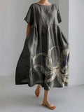 Octopus print dress