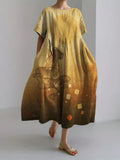 Yellow sea print dress