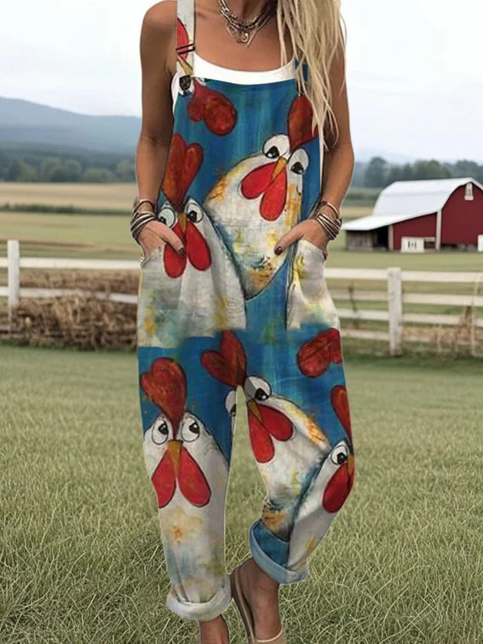 Cute chicken jumpsuit