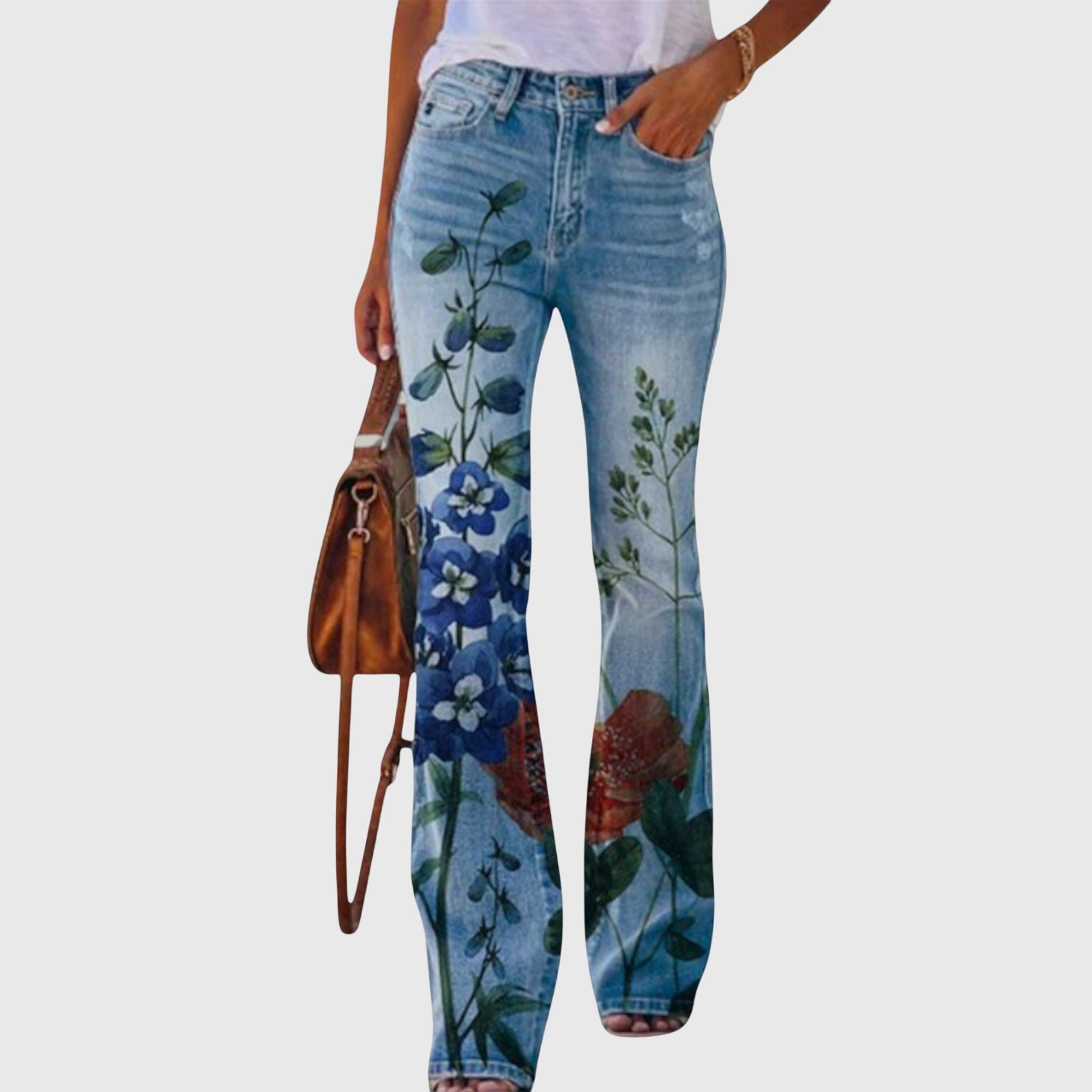Floral print pants