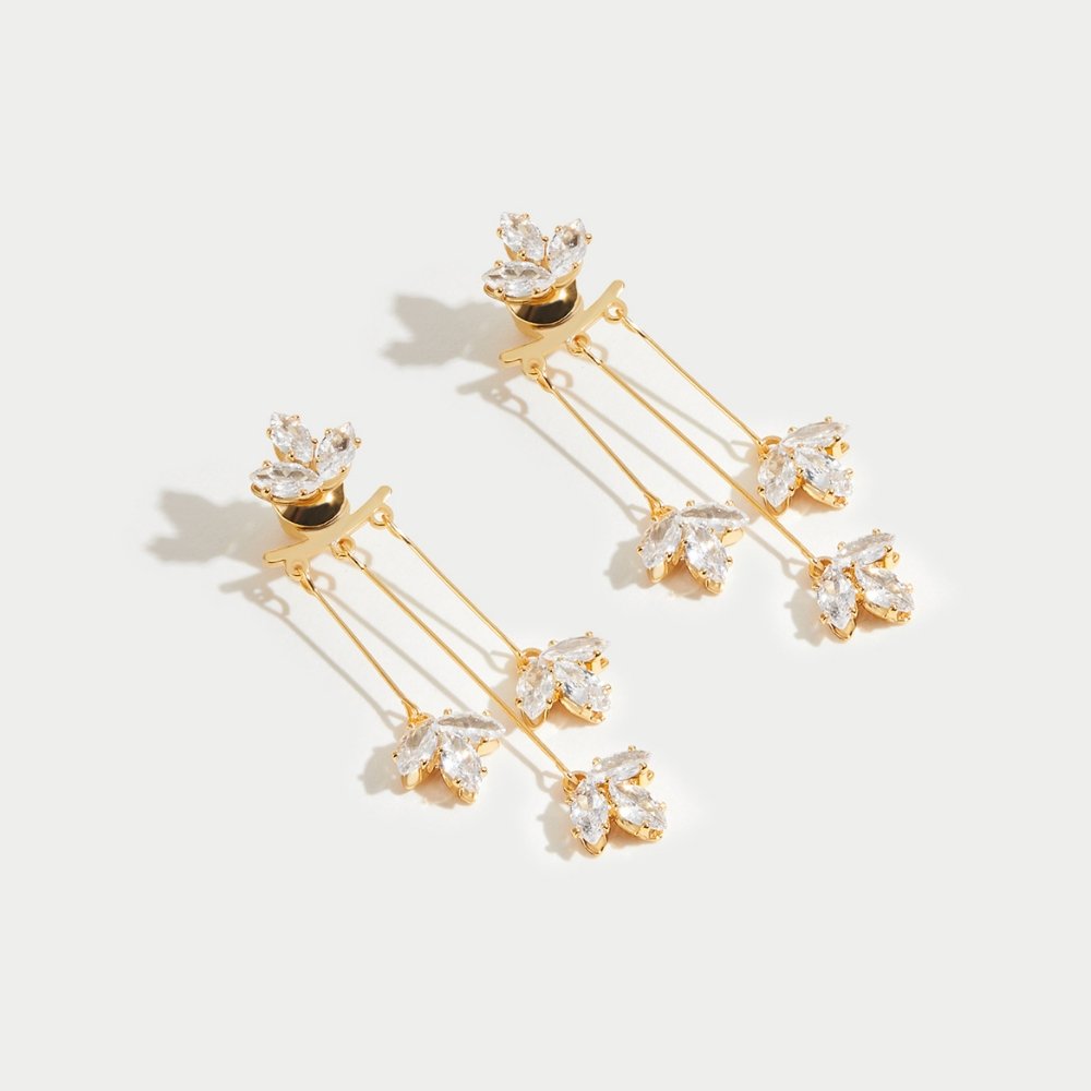 Elegant waterfall earrings