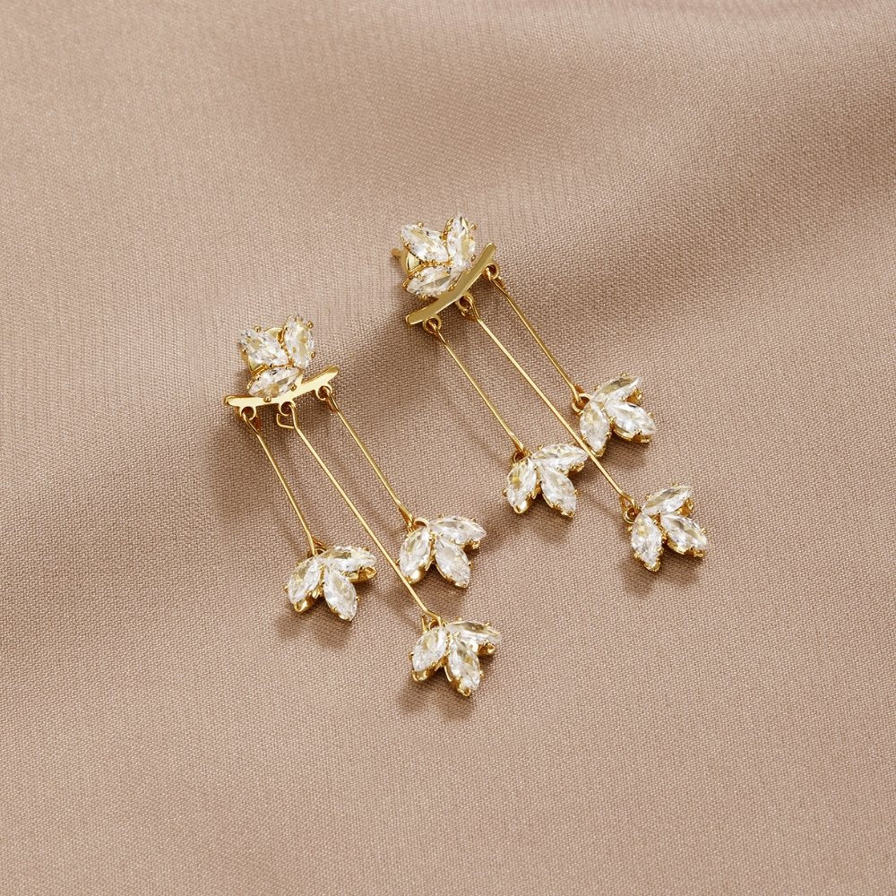 Elegant waterfall earrings