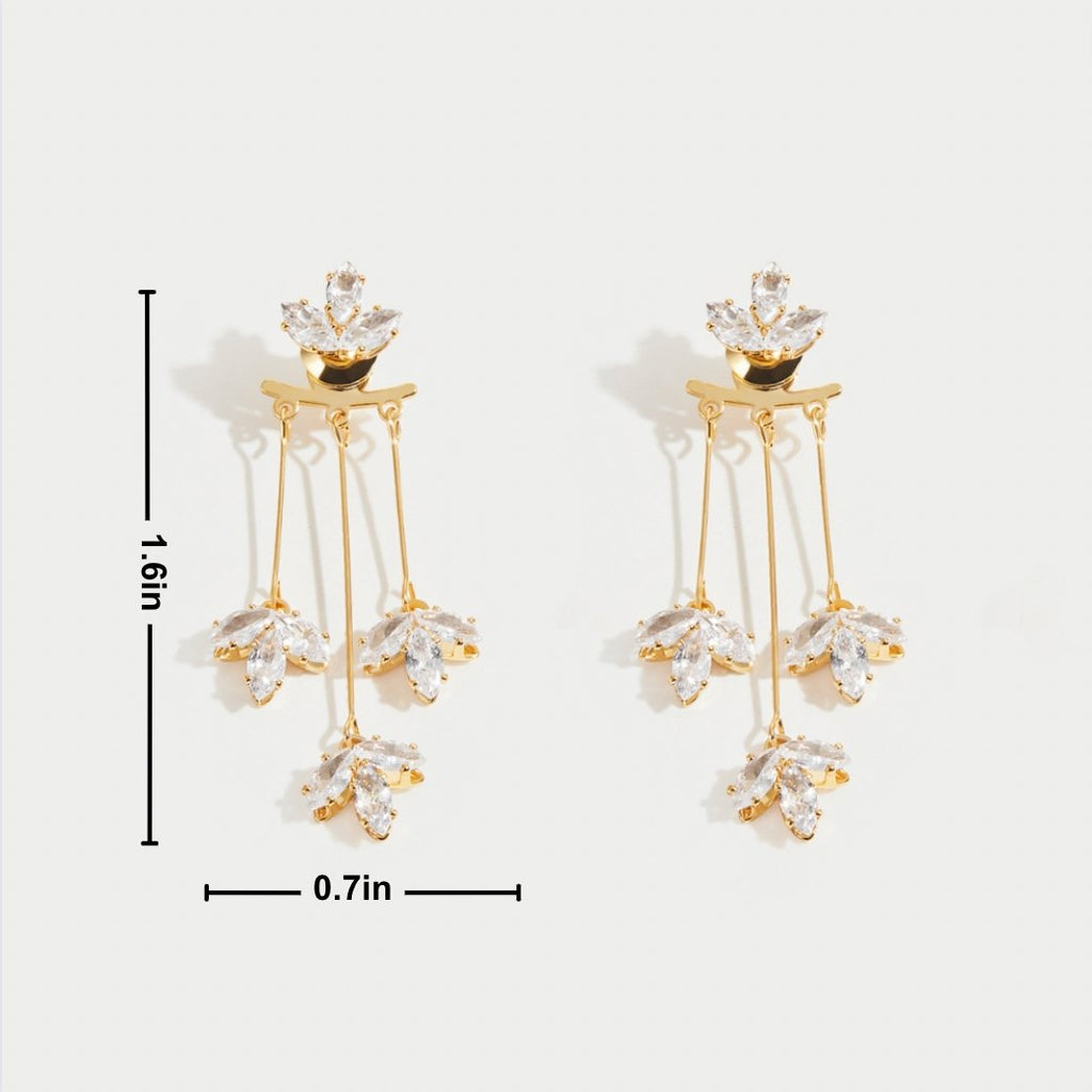 Elegant waterfall earrings