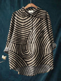 Chloe | Abstract Striped Shirt