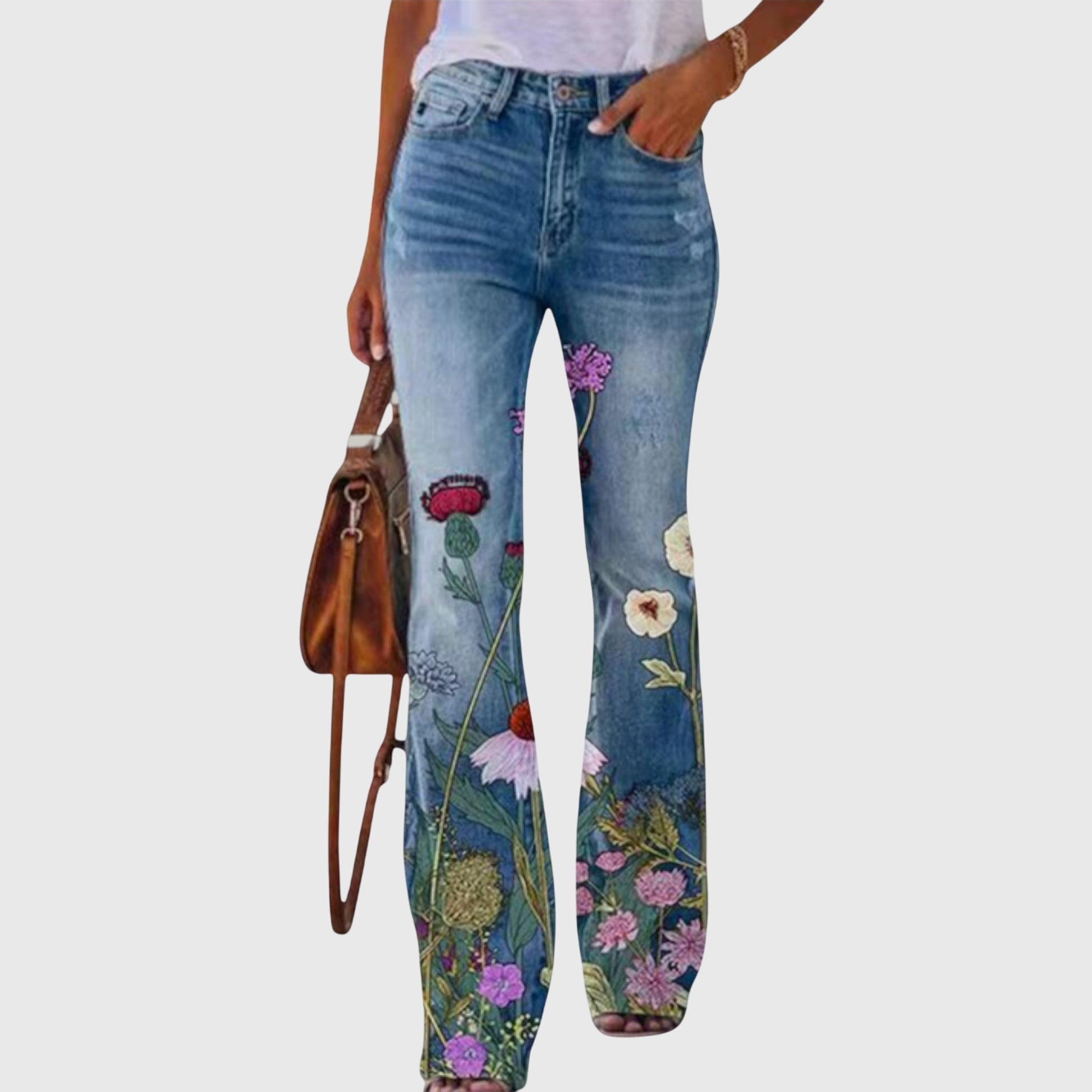 Floral print pants