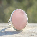 Vintage Rose Quartz Ring (Sterling Silver)