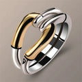 Gold and Silver Knot Vintage Ring