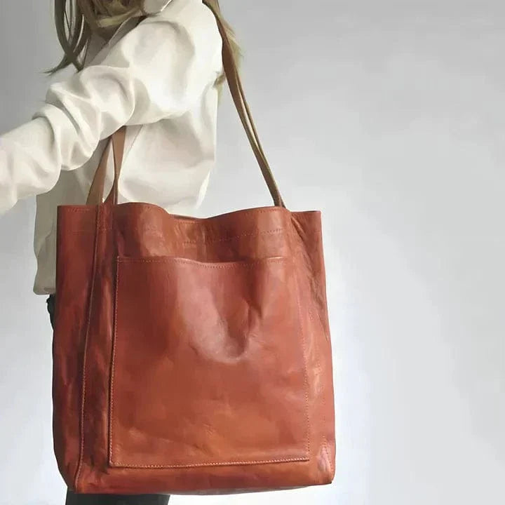 Alicia - Classic Leather Tote