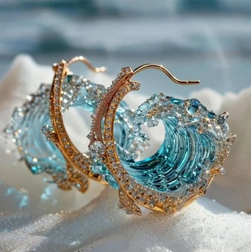 Ocean's Oath Pierced Earrings