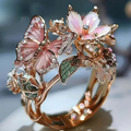 Natua Bright Butterfly Zirconia Ring