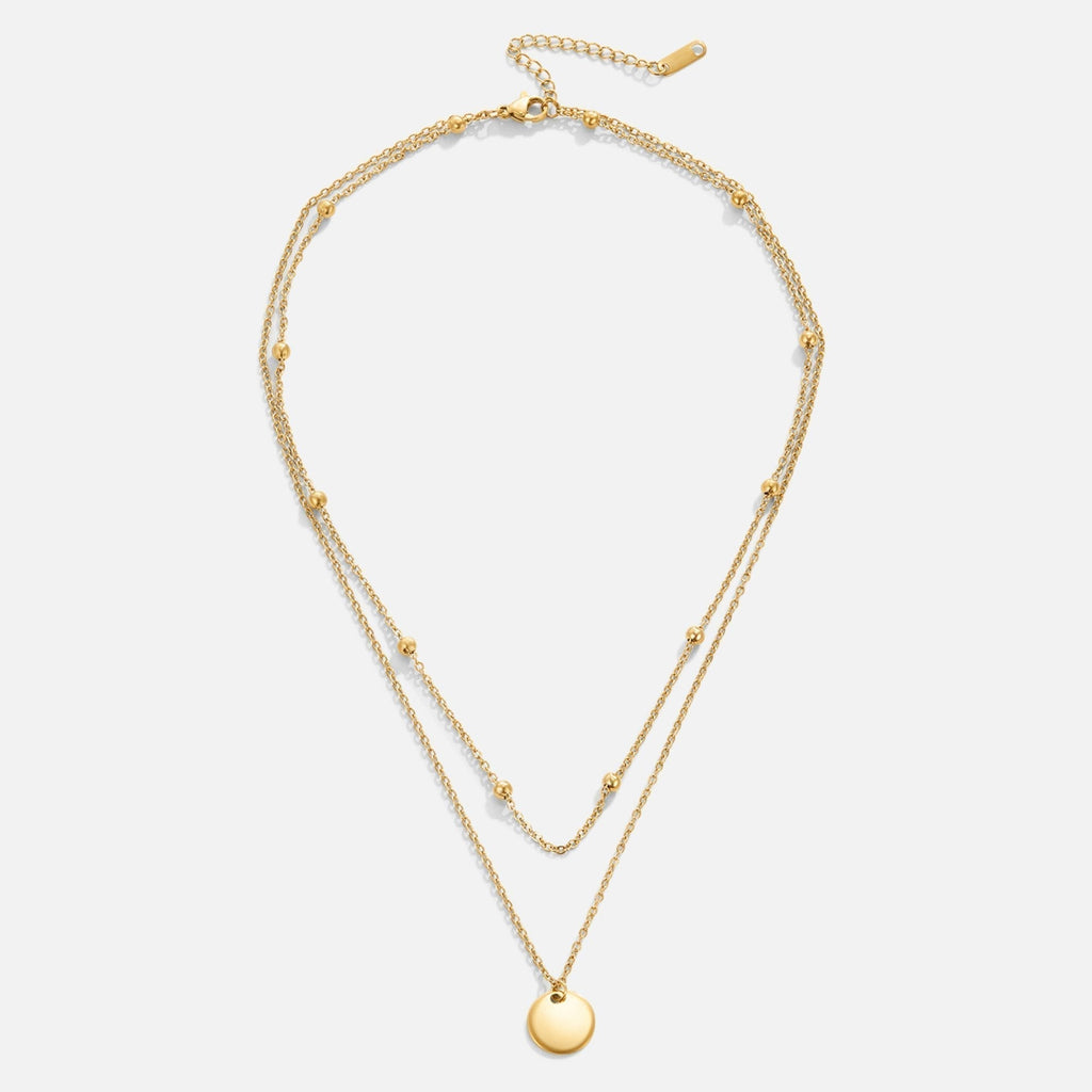 Layered disc necklace