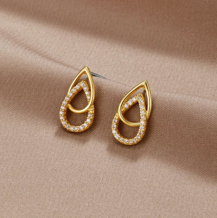 Rin Teardrop Link Earrings