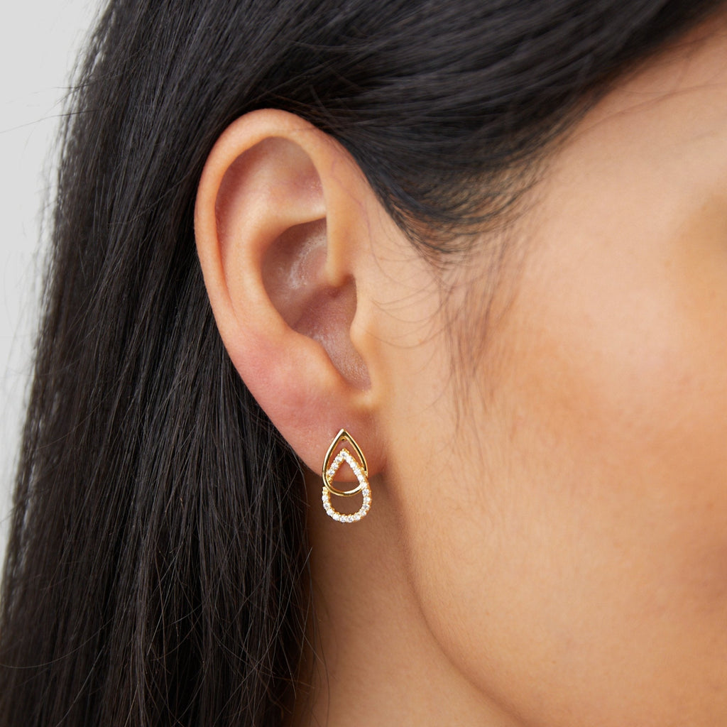 Rin Teardrop Link Earrings