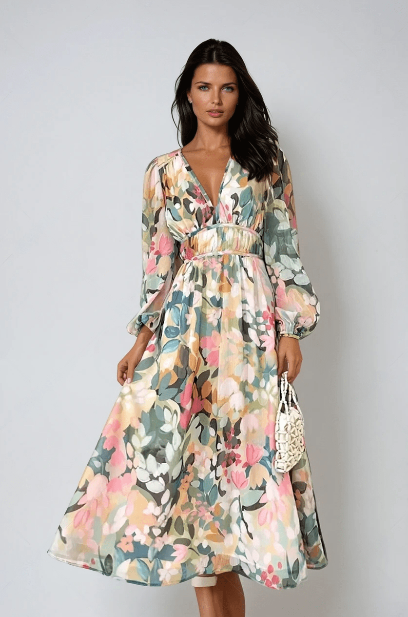 Dahlia | Elegant Floral Dress